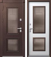 Центурион Т-1-2025 PREMIUM Шоколад муар-Кашемир белый (цвет стекла Bronze)